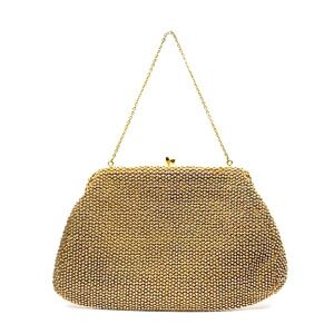 LUMURED Vintage Golden Petite Bead Evening Bag
